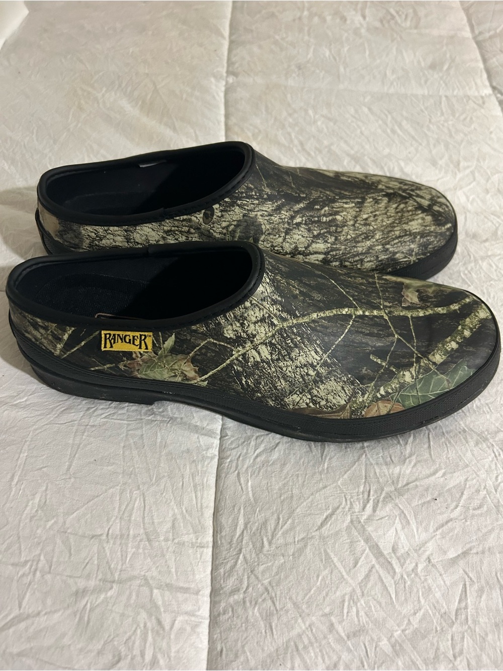 Ranger Men’s Camo Slip-On Loafers - Green/Black